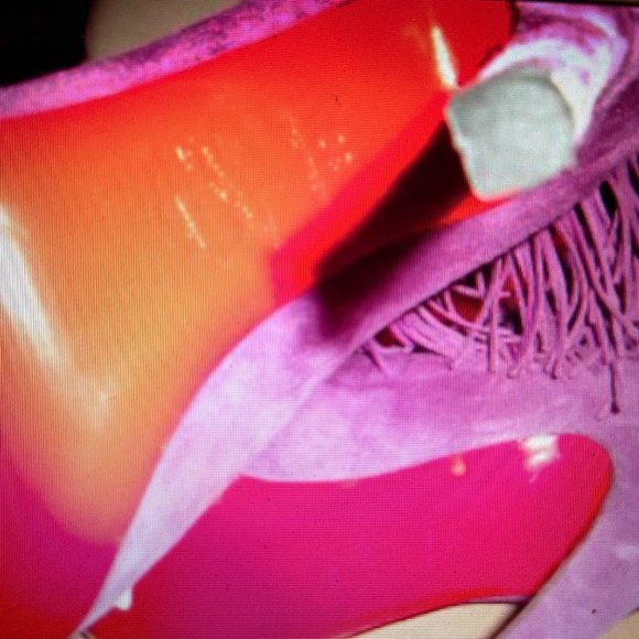 Christian Louboutin ROM 120 Suede Fringe Platform Ankle Bootie Boots - Picture 12 of 15